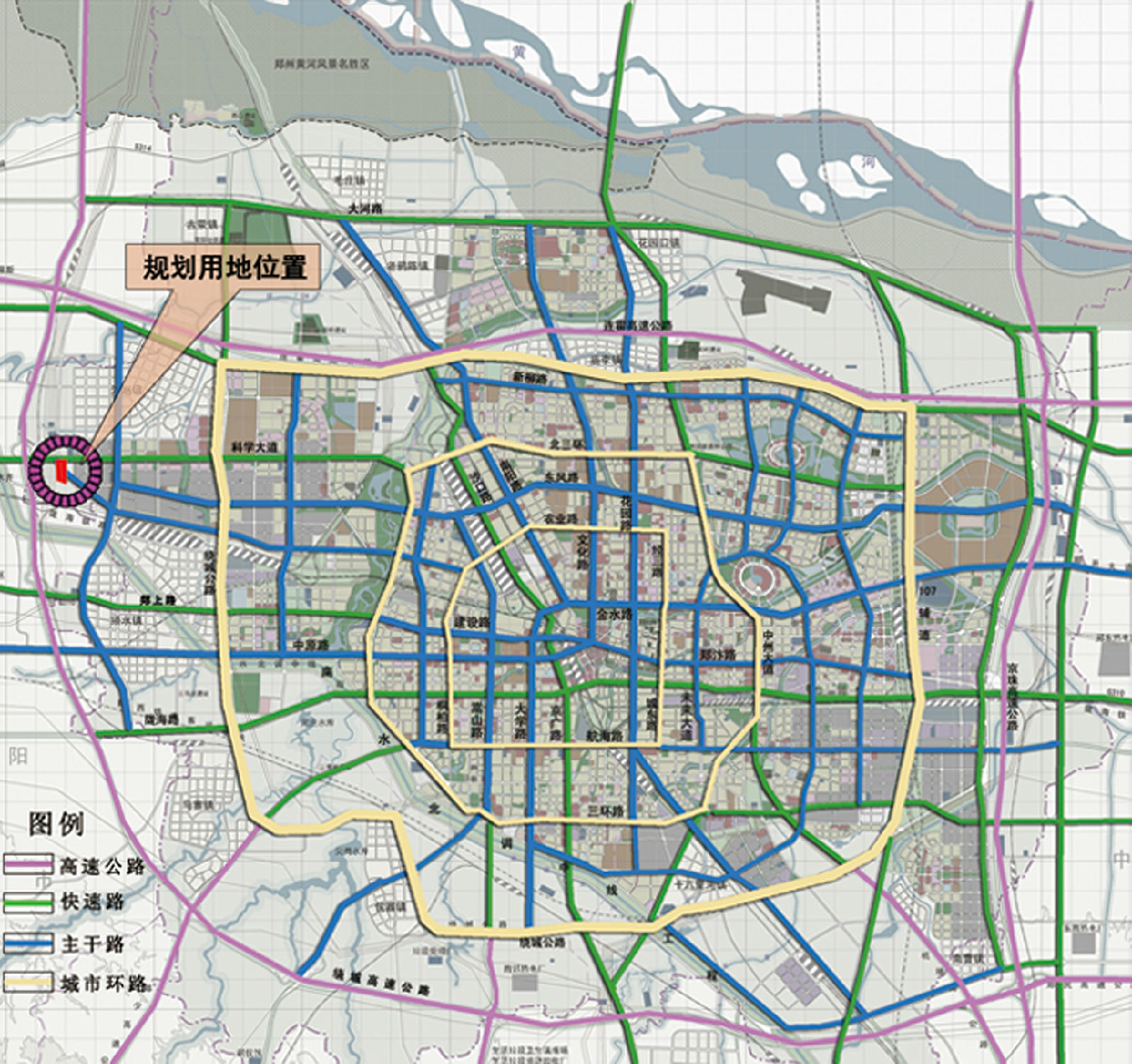 郑州高新区规划高清图图片